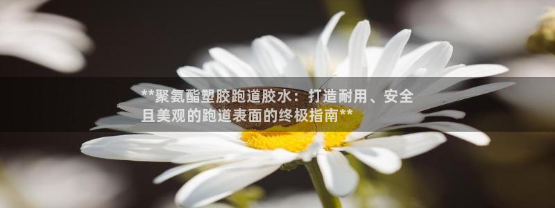 凯时游戏官方网站：**聚氨酯塑胶跑道胶水：打造耐用、安全
且美观的跑道表面的终极指南**