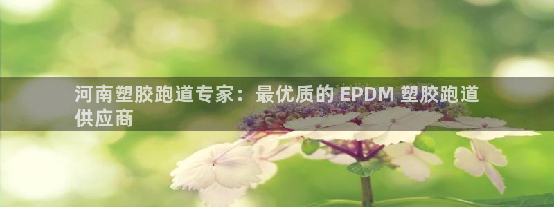 凯时K66最新版本下载：河南塑胶跑道专家：最优质的 EPDM 塑胶跑道
供应商